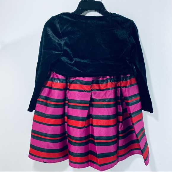 Baby Girl Youngland 2 Piece Stripe Woven Dress With Shrug - Picture 6 of 16